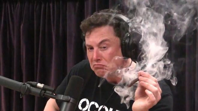Elon Musk has smoked marijuana